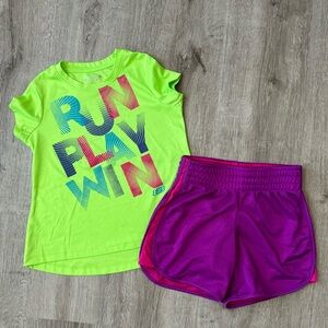 Kids Athletic wear shirt and shorts set, Sketchers, Champion